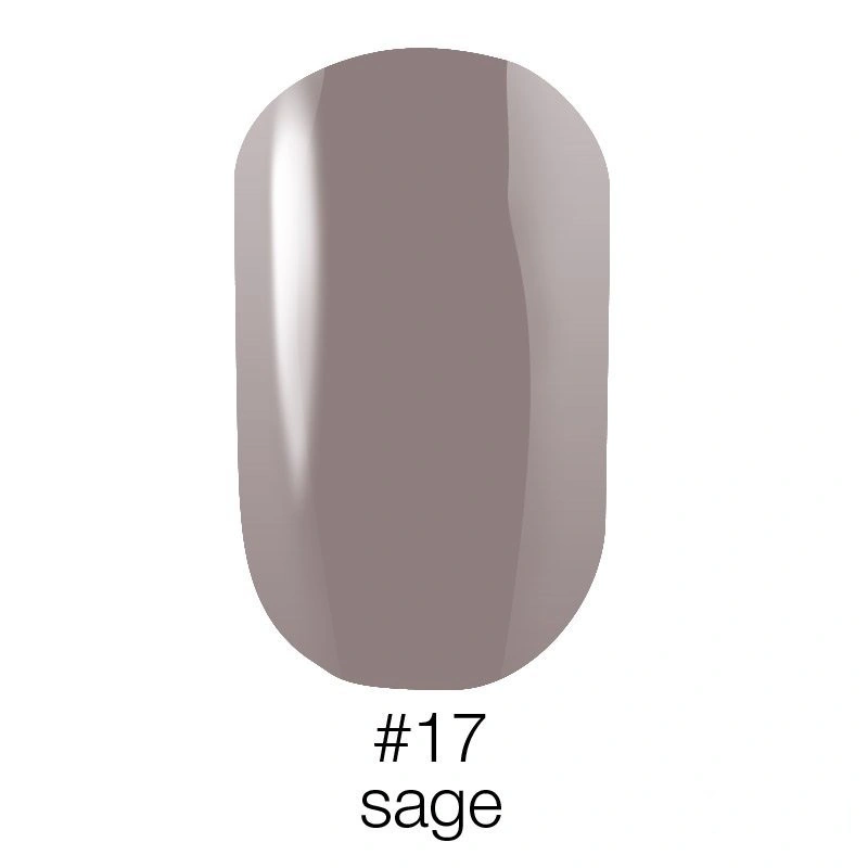 Гель лак Naomi Gel Polish №17 Sage кавово-бежевий 12 мл