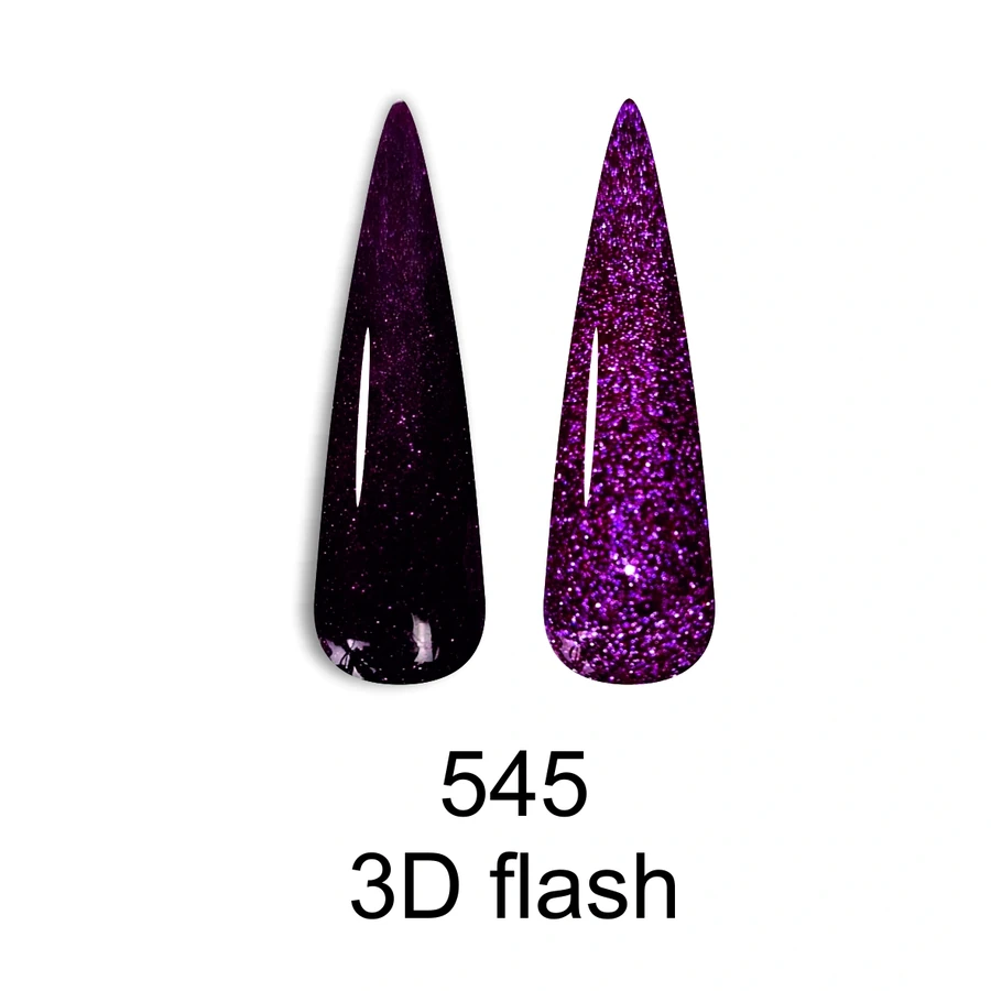 Гель-лак Canni Gel Polish Disco 3D Flash №545 соковитий гранат, світловідбиваючий 7.3 мл