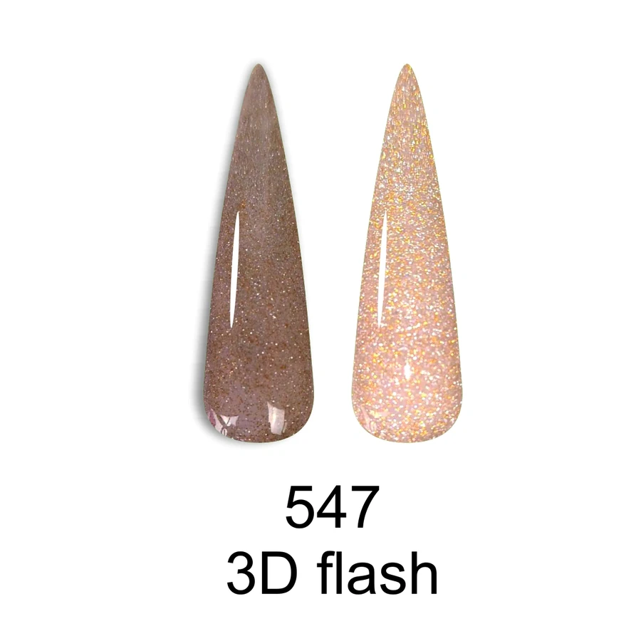 Гель-лак Canni Gel Polish Disco 3D Flash №547 латте, світловідбиваючий 7.3 мл