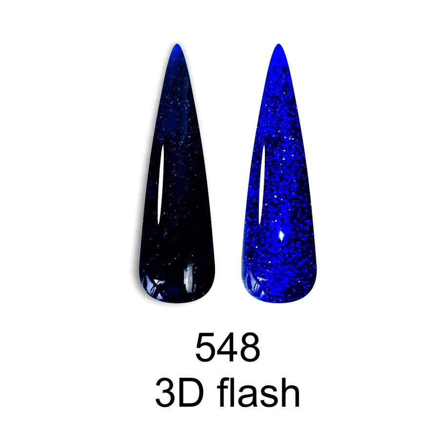 Гель-лак Canni Gel Polish Disco 3D Flash №548 королівський синій, світловідбивний 7.3 мл