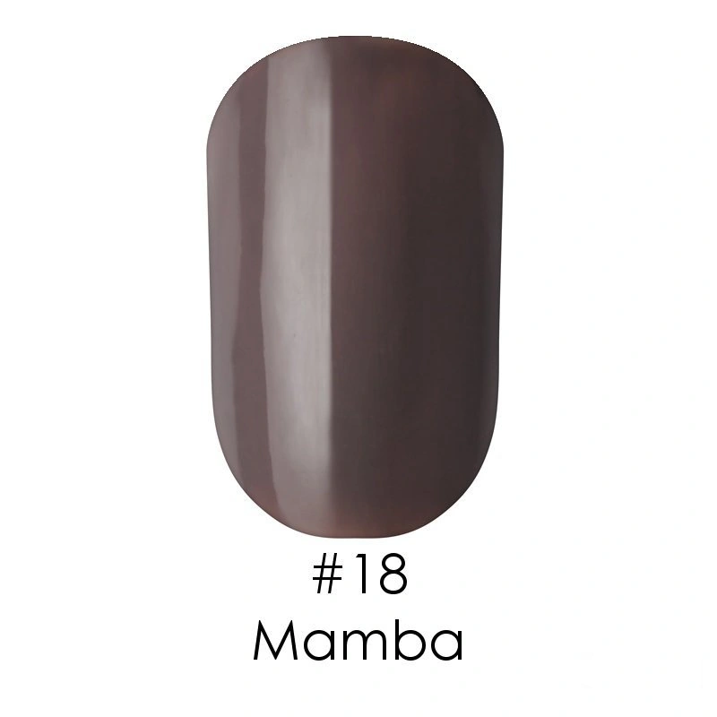 Гель-лак Naomi Gel Polish №18 Mamba свинцево-сірий, емаль 12 мл