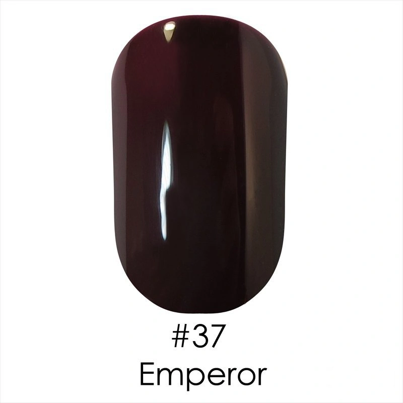 Гель лак Naomi Gel Polish №37 Emperor темний коричневий з фіолетовим відтінком 12 мл
