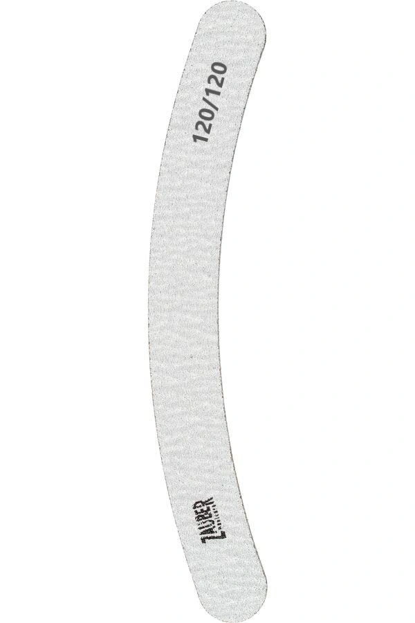 Пилка для штучних нігтів Zauber Nail File Banana Grey 03-008 120/120 грит
