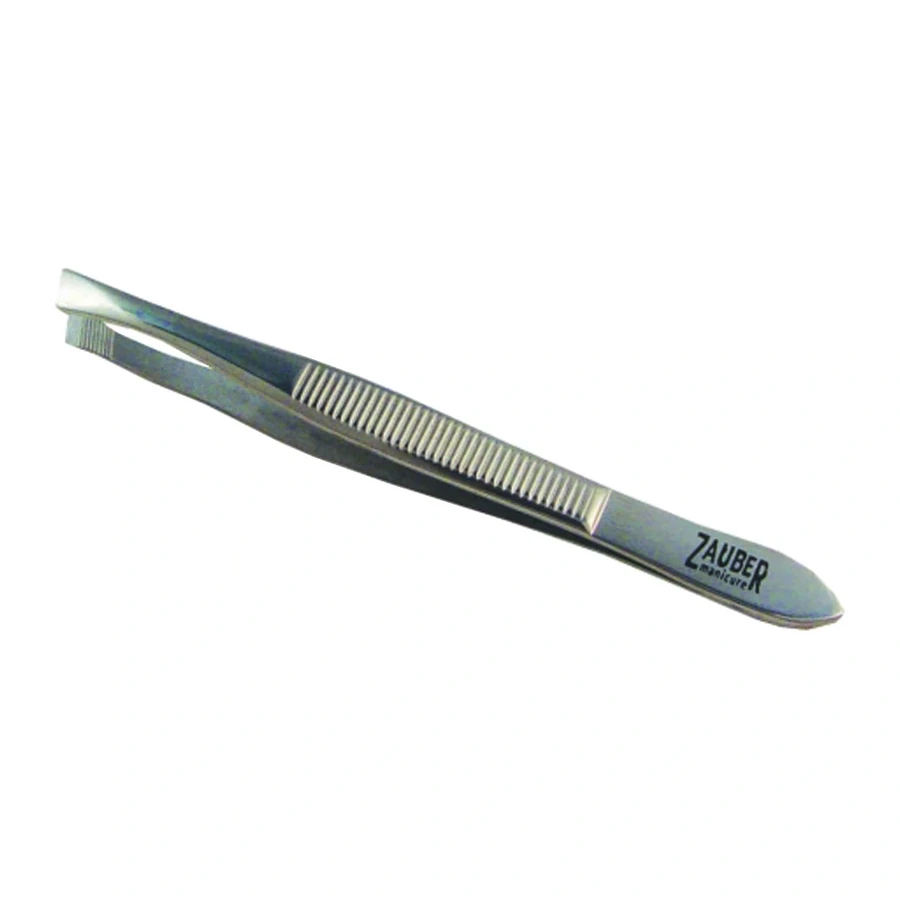 Пінцет для брів скошений Zauber Eyebrow Tweezers Т-326