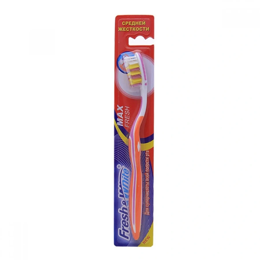 Зубна щітка Meggi Fresh&White Max Fresh Зубна щітка середньої жорсткості середньої жорсткості
