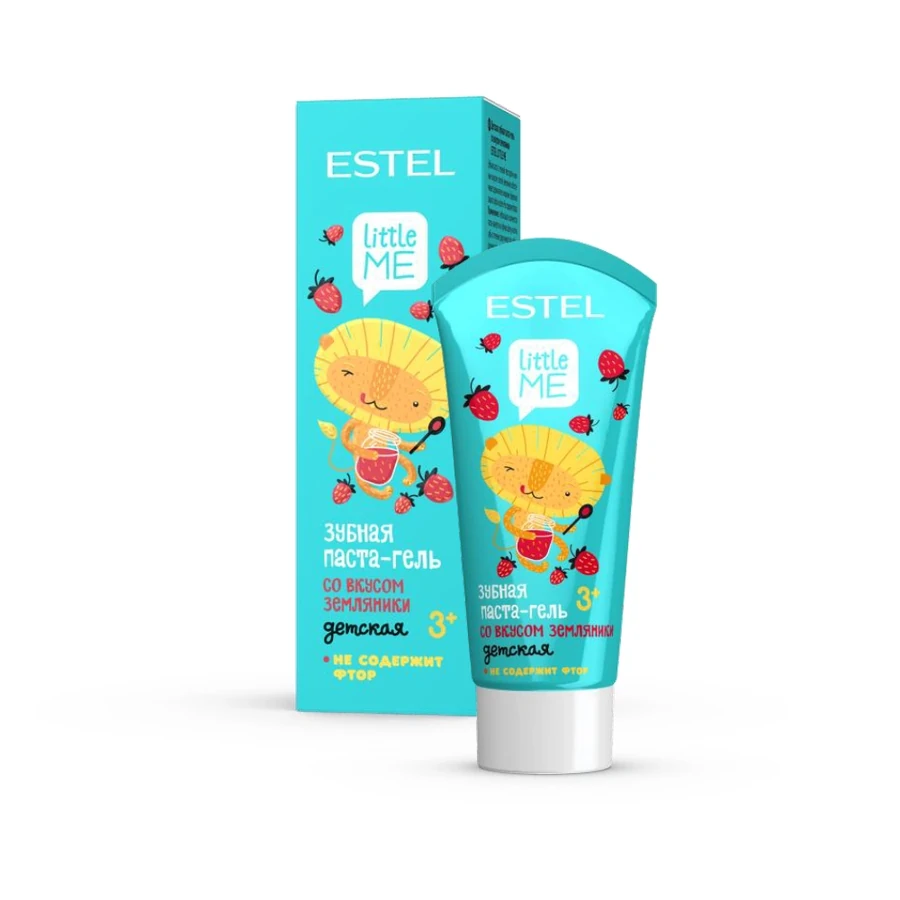 Дитяча зубна паста-гель зі смаком суниці Estel Professional LITTLE ME Children`s Toothpaste-Gel with Strawberry Flavor 60 мл
