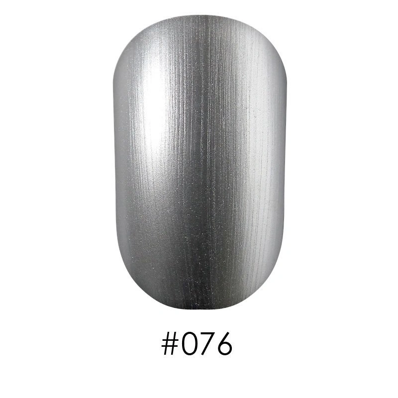 Лак Naomi Nail Lacquer 076 Naomi металевий сірий 12 мл