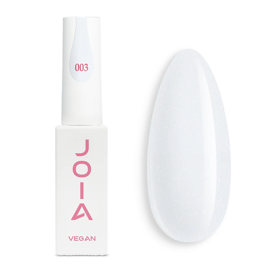 Гель-лак JOIA Vegan 003 білий із шиммером 6 мл