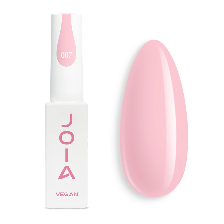 Гель-лак JOIA Vegan 007 рожевий, емаль 6 мл