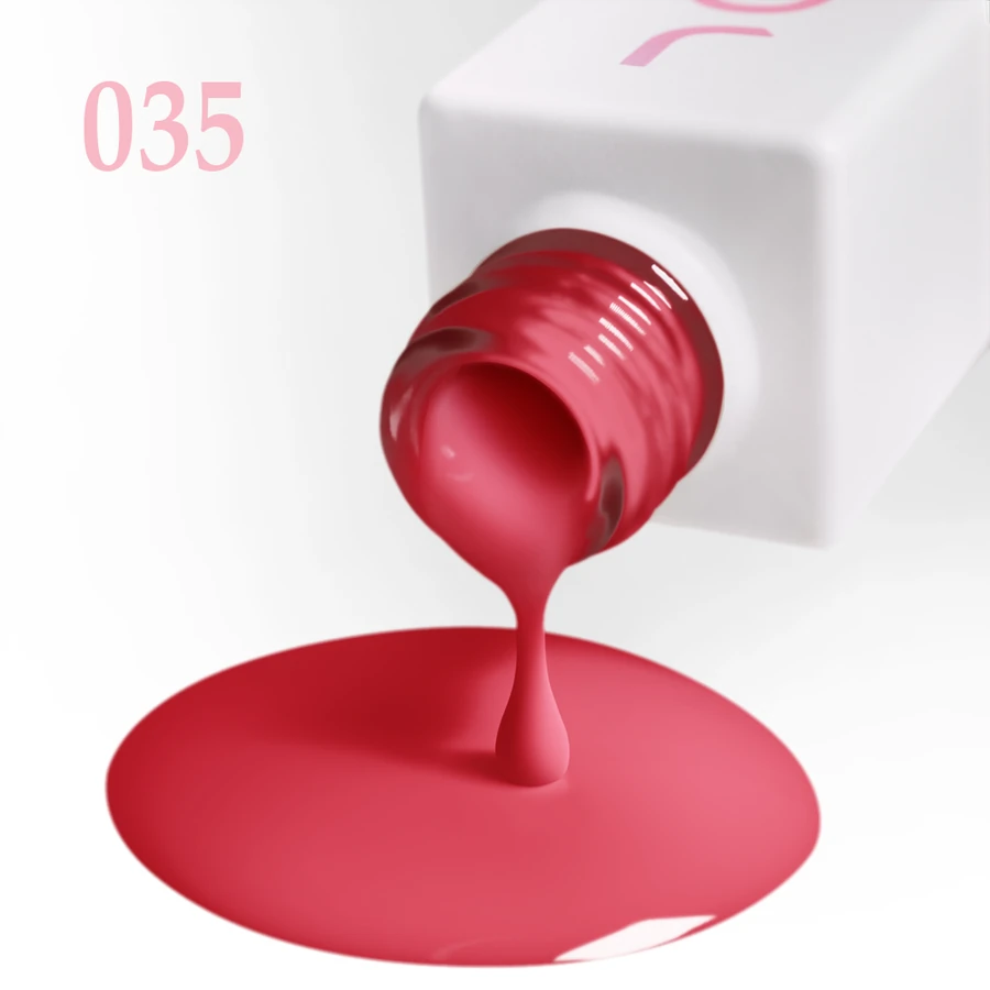 Гель-лак JOIA Vegan 035 класичний червоний, емаль 6 мл