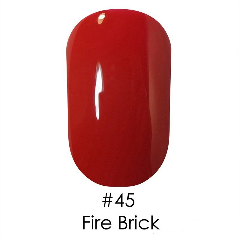 Гель лак Naomi Gel Polish №45 Fire Brick темний насичено-червоний, відтінок стиглої вишні 12 мл