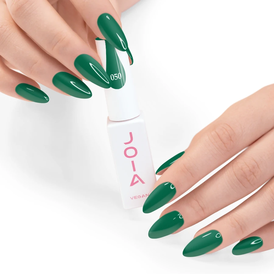 Гель-лак JOIA Vegan 050 насичений зелений, емаль 6 мл