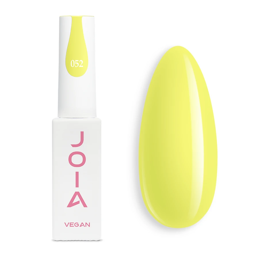 Гель-лак JOIA Vegan 052 жовтий лайм, емаль 6 мл