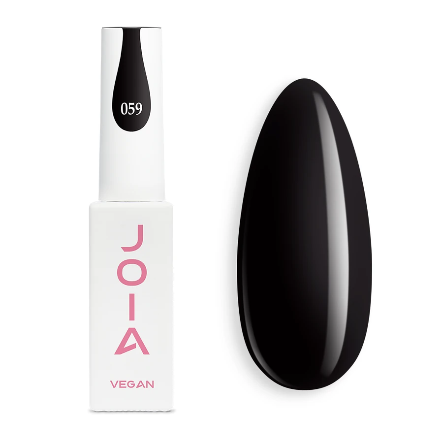 Гель-лак JOIA Vegan 059 чорний, емаль 6 мл