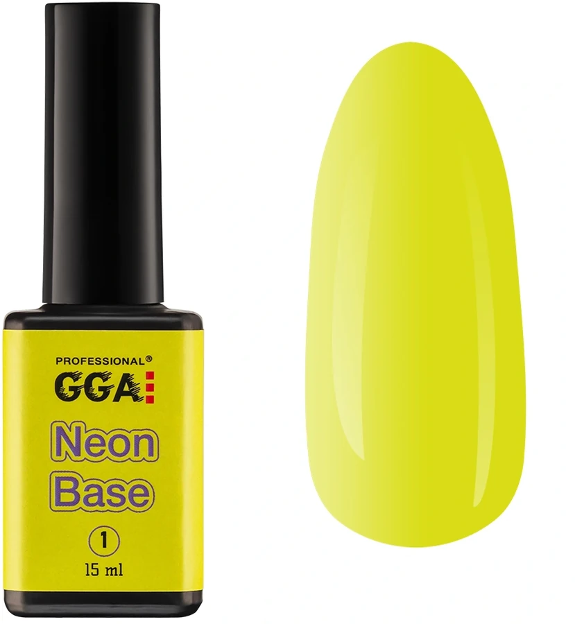 Кольорове базове покриття GGA Professional Neon Base №01 15 мл