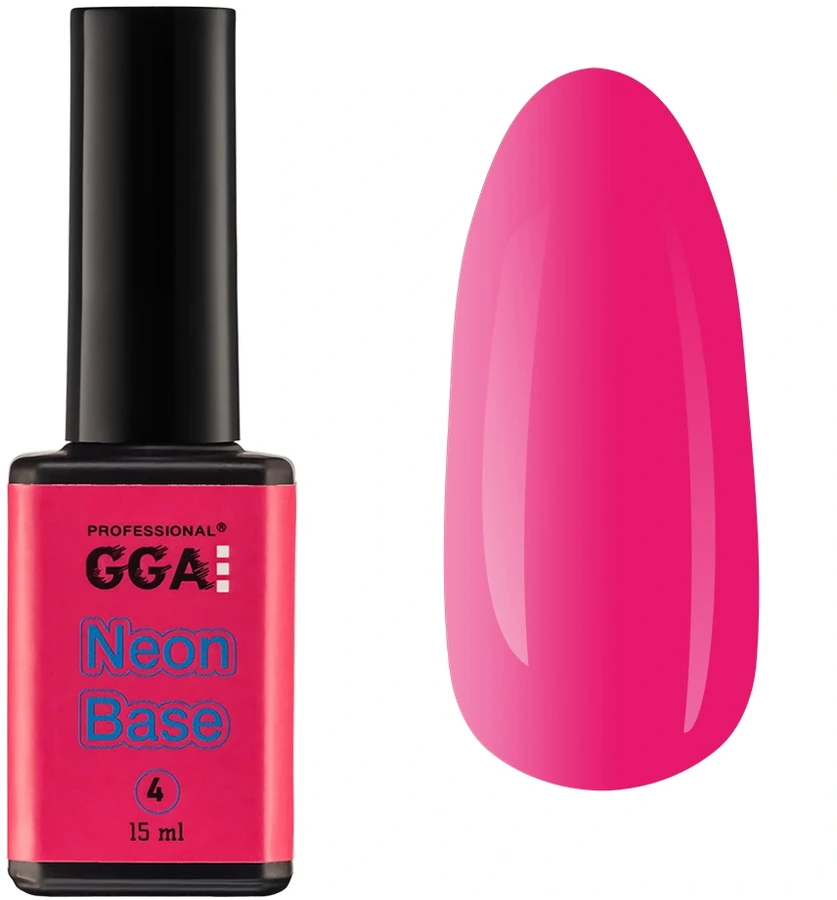Кольорове базове покриття GGA Professional Neon Base №04 15 мл