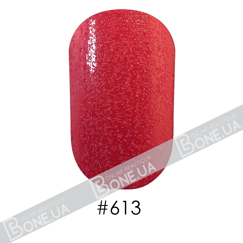Лак Naomi Nail Lacquer 613 Naomi матовий червоний, текстурний 12 мл