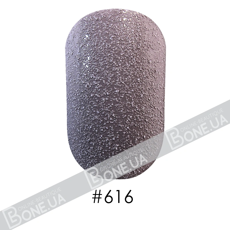 Лак Naomi Nail Lacquer 616 Naomi матовий сіро-фіолетовий, текстурний 12 мл