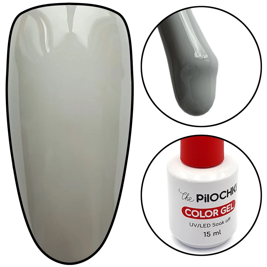 Гель-лак ThePilochki Gel Polish №581 транспортний сірий, емаль 15 мл