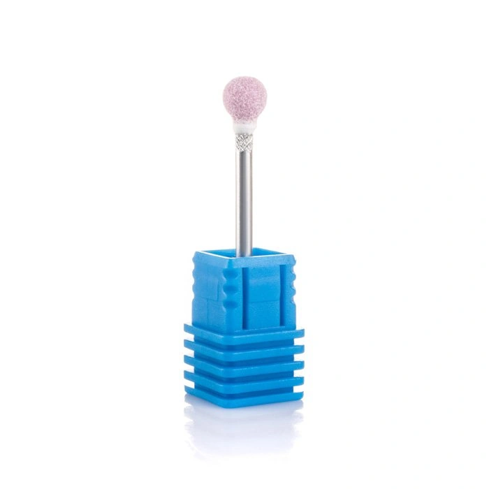 Насадка для фрезера Nail Perfect Насадка корундова Куля діаметр 6 мм, рожева фреза