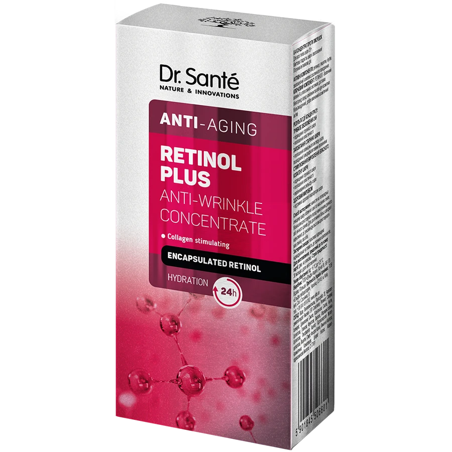 Концентрат проти зморшок з ретинолом Dr.Sante Retinol Plus Anti-Wrinkle Concentrate 30 мл