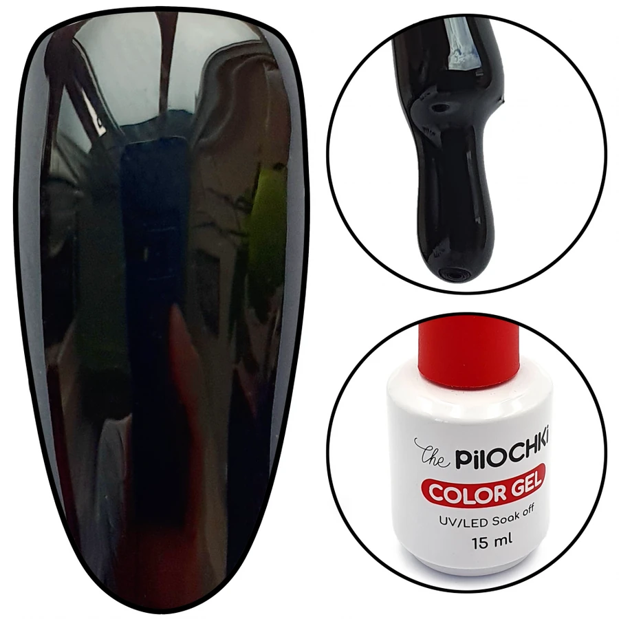 Гель-лак ThePilochki Gel Polish №559 чорний, емаль 15 мл