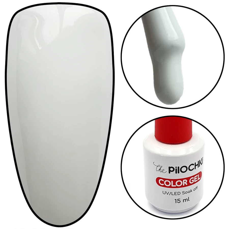 Гель-лак ThePilochki Gel Polish №560 білий, емаль 15 мл