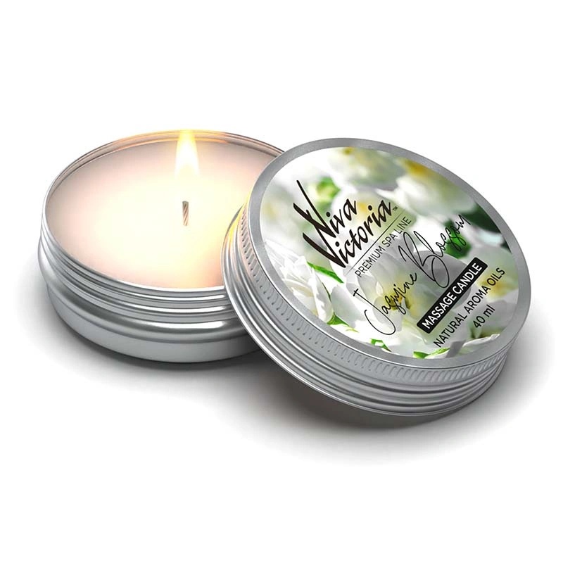 Масажна свічка для манікюру "Жасминовий цвіт" Viva Victoria Massage Candle Jasmine Blossom 40 мл