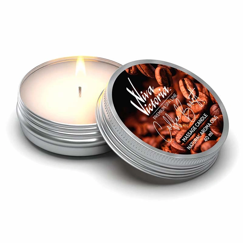 Масажна свічка для манікюру "Заряд кави" Viva Victoria Massage Candle Coffee Boost 40 мл