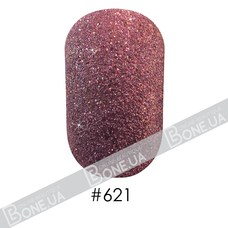 Лак Naomi Nail Lacquer 621 Naomi іскристий лілово-бузковий, текстурний 12 мл