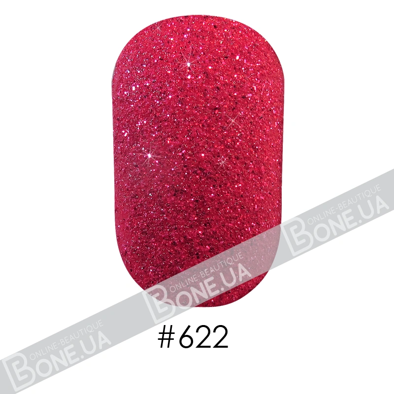 Лак Naomi Nail Lacquer 622 Naomi іскристий малиновий, текстурний 12 мл