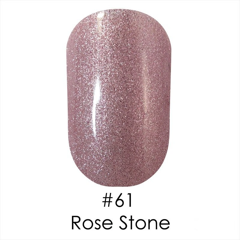 Гель лак Naomi Gel Polish №61 Rose Stone ніжний рожево-кремовий блискучий металік 12 мл