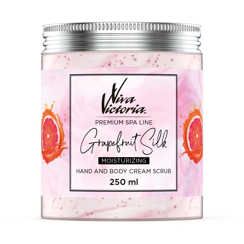 Крем-скраб для рук та тіла "Грейпфрутовий шовк" Viva Victoria Moisturizing Hand and Body Cream Scrub Grapefruit Silk 250 мл