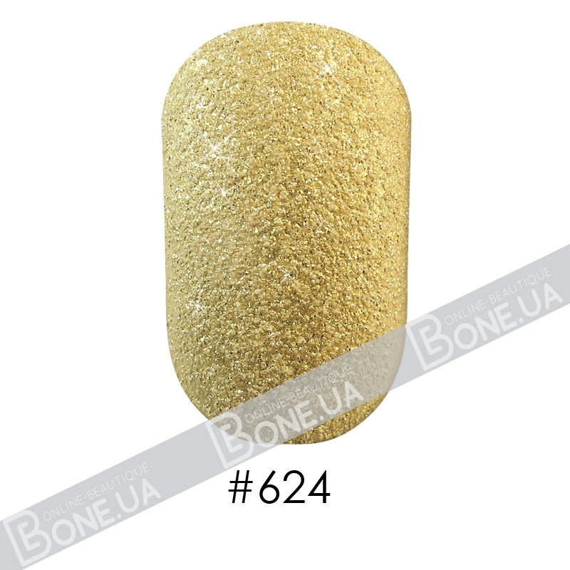 Лак Naomi Nail Lacquer 624 Naomi блискучий лимонно-золотий, текстурний 12 мл