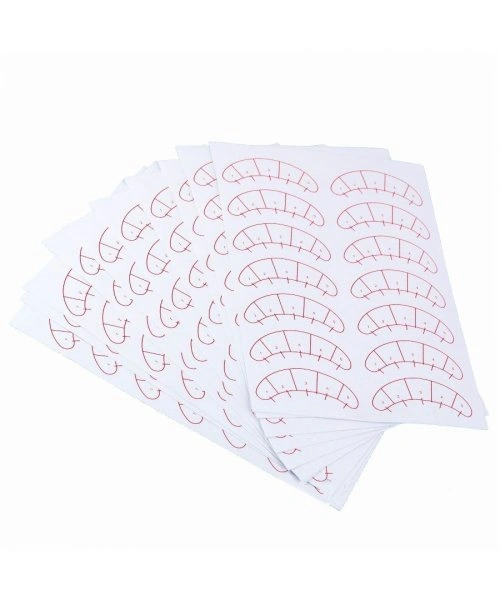 Наклейки з розміткою для нарощування вій Kodi Stickers with Markings for Eyelash Extension 140 шт