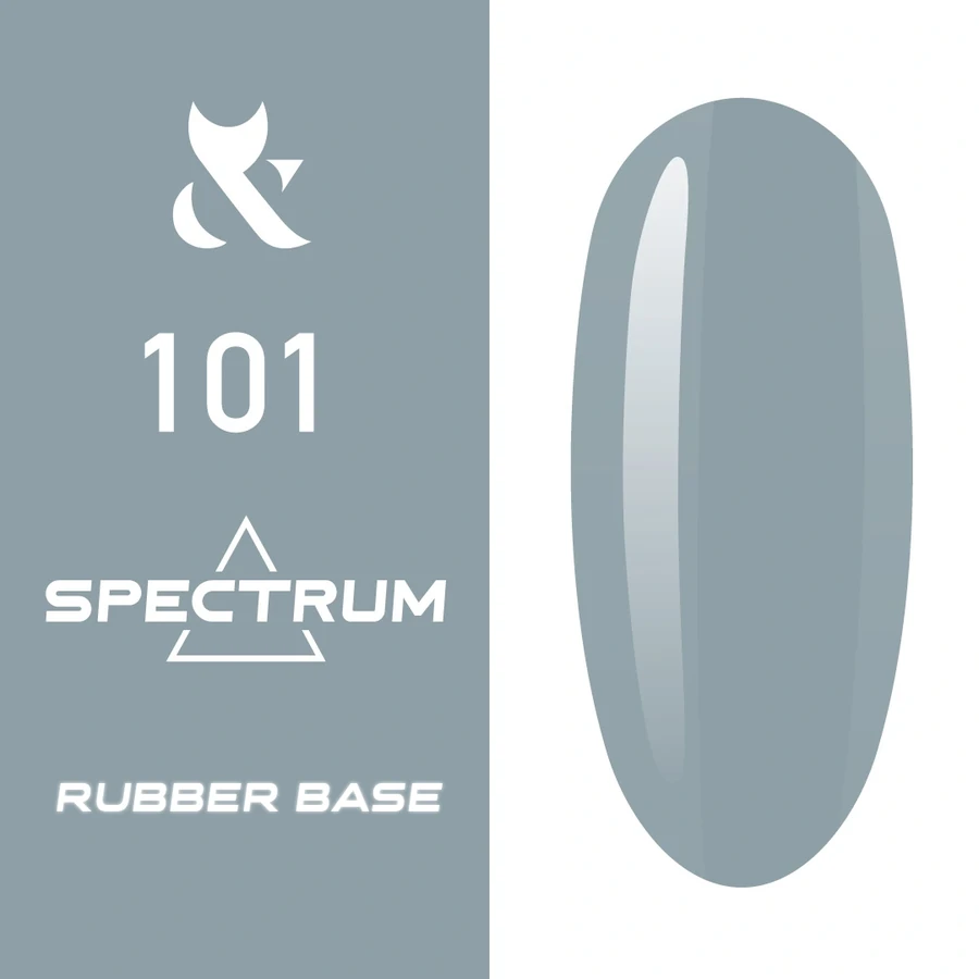 Кольорова каучукова база FOX Spectrum Rubber Base 101 сірий із блакитним, емаль 14 мл