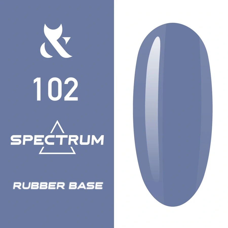 Кольорова каучукова база FOX Spectrum Rubber Base 102 сіро-синій, емаль 14 мл