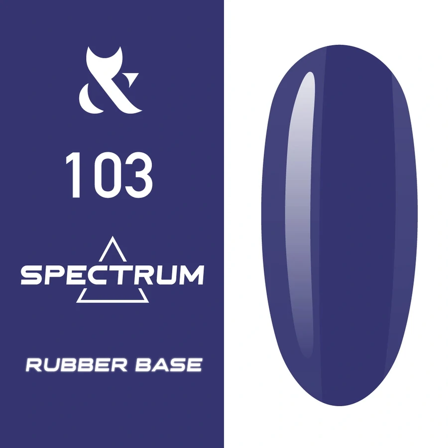Кольорова каучукова база FOX Spectrum Rubber Base 103 синій, емаль 14 мл