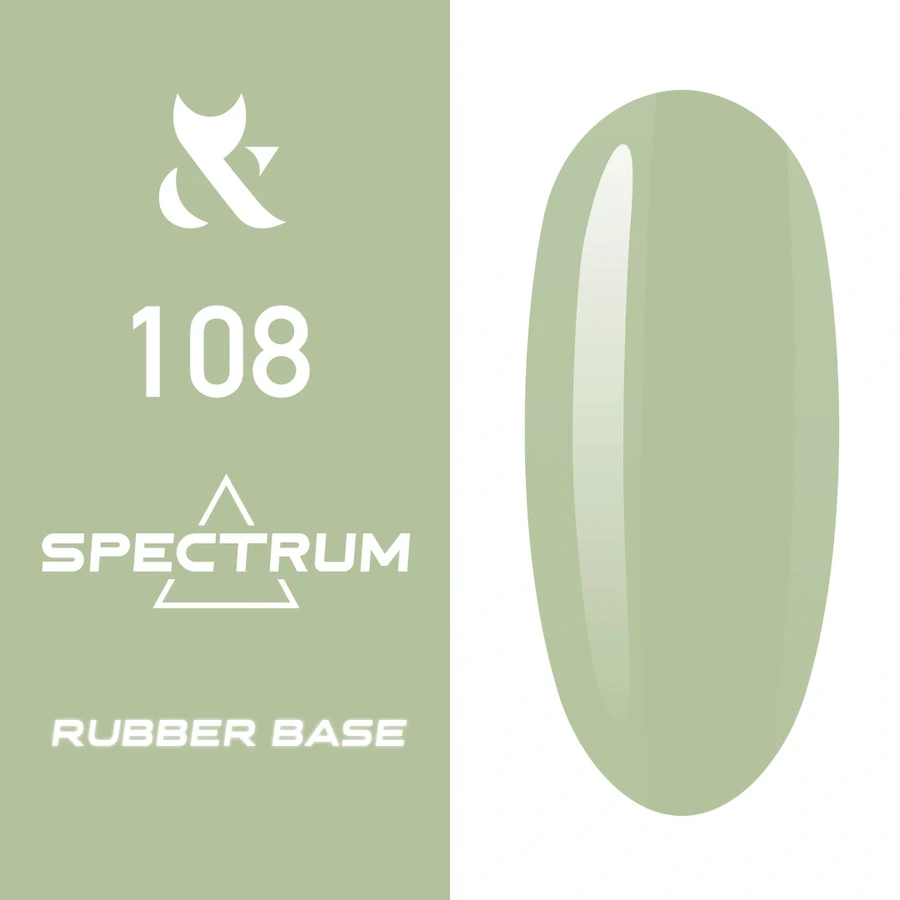 Кольорова каучукова база FOX Spectrum Rubber Base 108 сиза, емаль 14 мл
