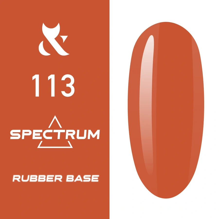 Кольорова каучукова база FOX Spectrum Rubber Base 113 теракотовий, емаль 14 мл