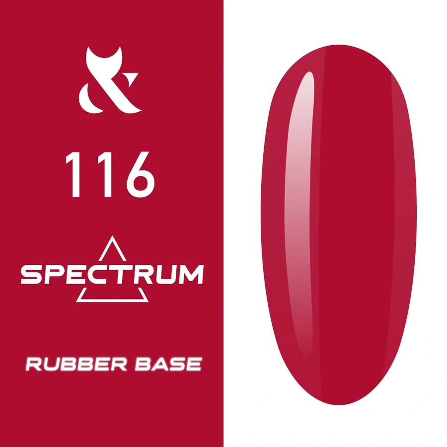 Кольорова каучукова база FOX Spectrum Rubber Base 116 класичний червоний, емаль 14 мл
