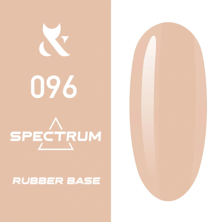 Кольорова каучукова база FOX Spectrum Rubber Base 096 бежевий, емаль 14 мл