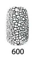 Лак Naomi Nail Lacquer 600 Naomi Crocolac тріскач з ефектом шкіри крокодила, білий 12 мл