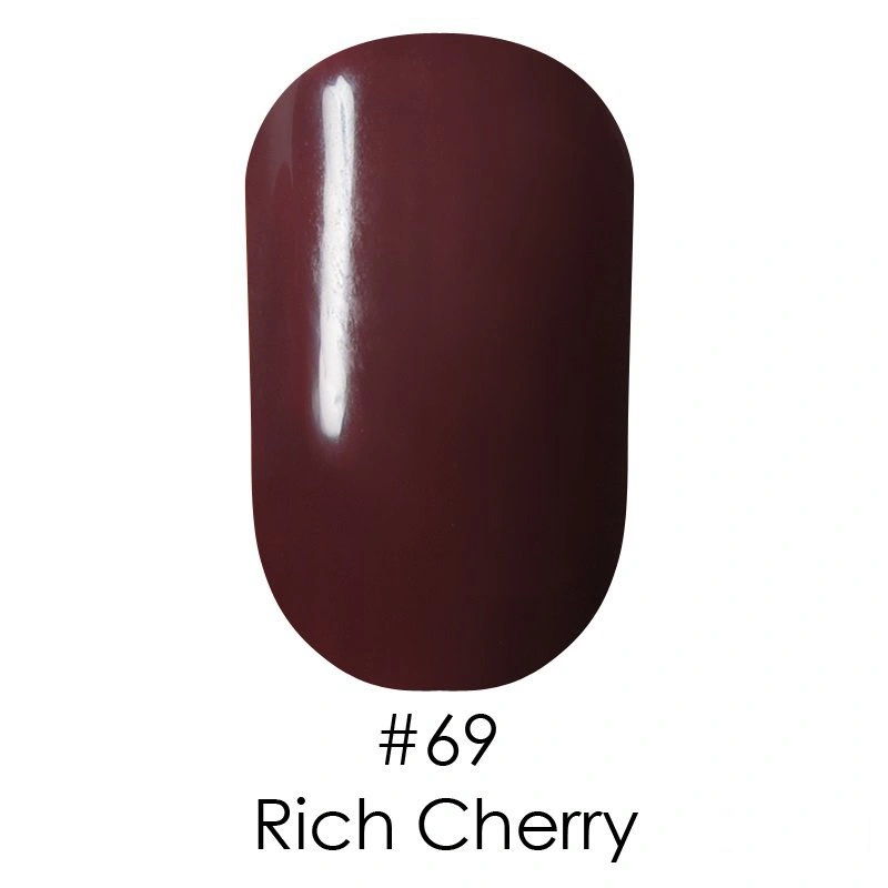 Гель лак Naomi Gel Polish №69 Rich Cherry коричнево-сливовий 12 мл