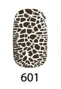 Лак Naomi Nail Lacquer 601 Naomi Crocolac Тріскаючий з ефектом шкіри крокодила, чорний 12 мл