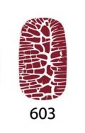 Лак Naomi Nail Lacquer 603 Naomi Crocolac тріскач з ефектом шкіри крокодила, бордовий 12 мл