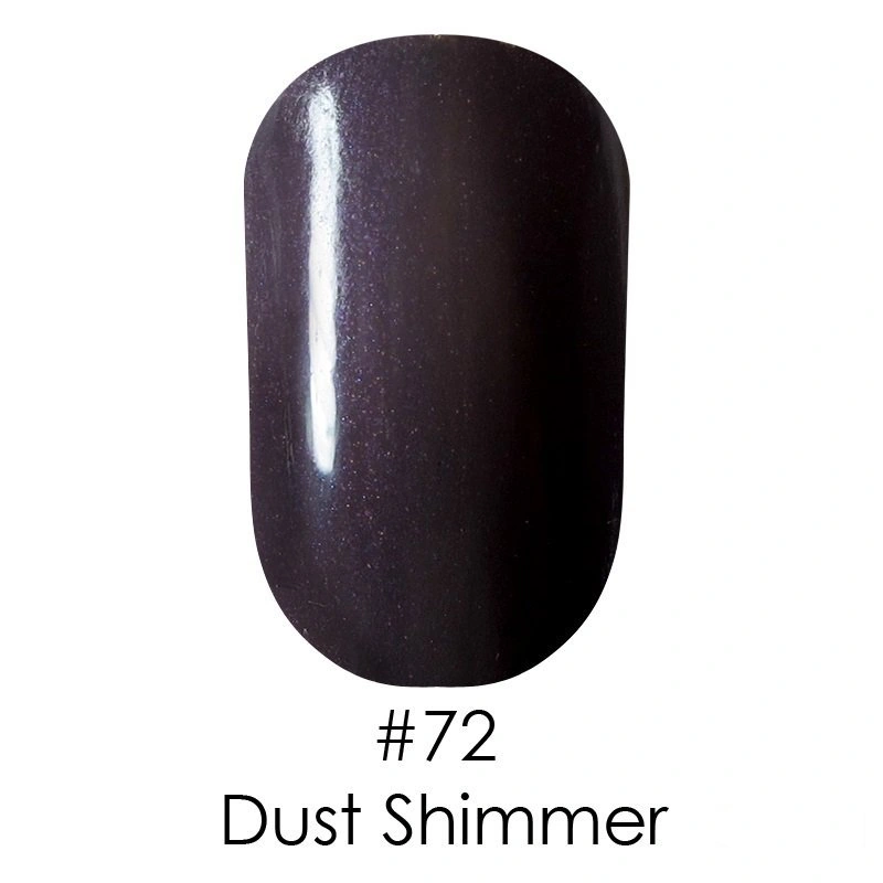 Гель лак Naomi Gel Polish №72 Dust Shimmer фіолетово-ліловий з мікро блискітками 12 мл