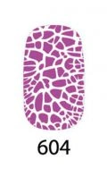 Лак Naomi Nail Lacquer 604 Naomi Crocolac тріскач з ефектом шкіри крокодила, фіолетовий 12 мл