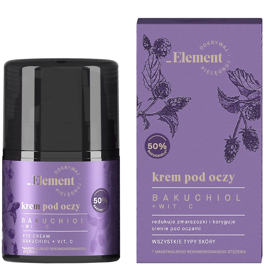 Крем для шкіри навколо очей Element Bakuchiol Eye Cream + Vitamin C з бакучиолом та вітаміном С 30 мл