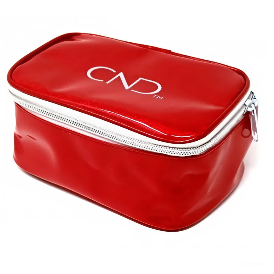 Сумка-косметичка з логотипом CND Spakle Bag Red червона